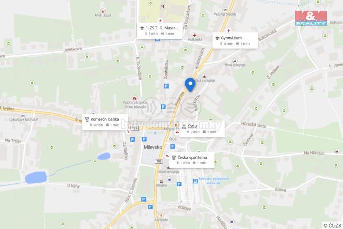 Pronájem obchodního prostoru, Milevsko, Riegrova, 115 m2