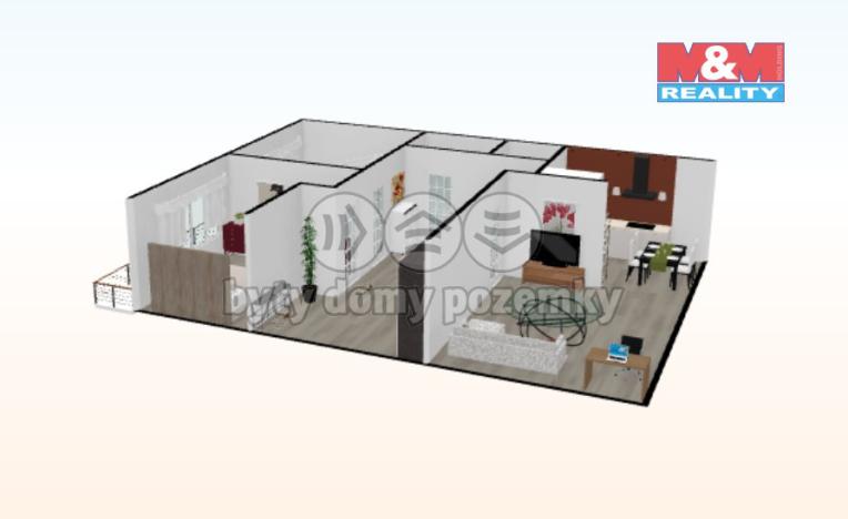 Prodej bytu 3+1, Most, Františka Malíka, 68 m2