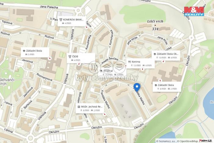 Prodej bytu 3+1, Most, Františka Malíka, 68 m2