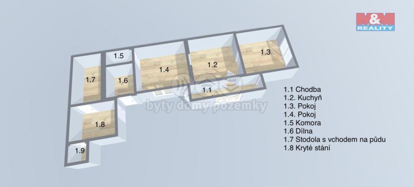 Prodej rodinného domu, Ohaře, 92 m2