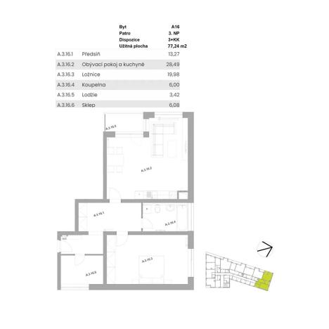 Prodej bytu 2+kk, Plzeň, Pilařská, 74 m2