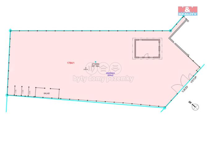 Pronájem zahrady, České Budějovice, Litvínovická, 655 m2