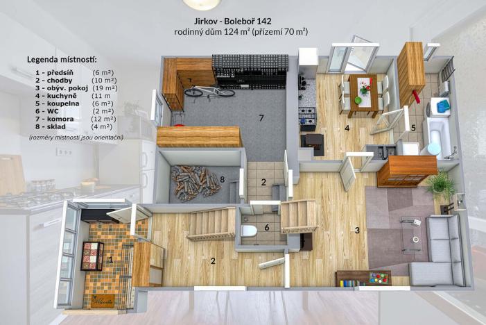 Prodej rodinného domu, Boleboř, 124 m2