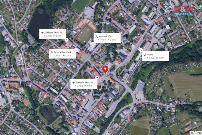 Pronájem obchodního prostoru, Nové Město na Moravě, Vratislavovo náměstí, 110 m2