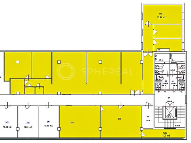 Pronájem kanceláře, Brno - Žabovřesky, Veveří, 344 m2