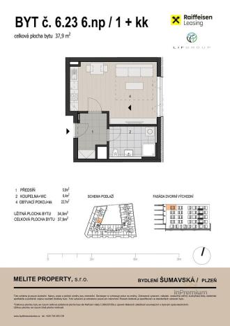 Prodej bytu 1+kk, Plzeň, 38 m2