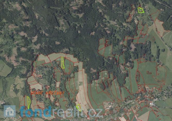 Prodej pole, Staré Křečany, 50580 m2