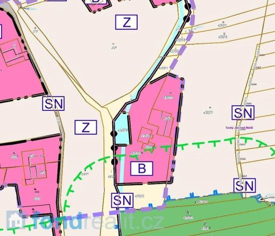 Prodej pozemku, Svatý Jan nad Malší, 410 m2