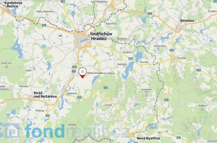 Prodej pozemku, Horní Pěna - Malíkov nad Nežárkou, 1083 m2