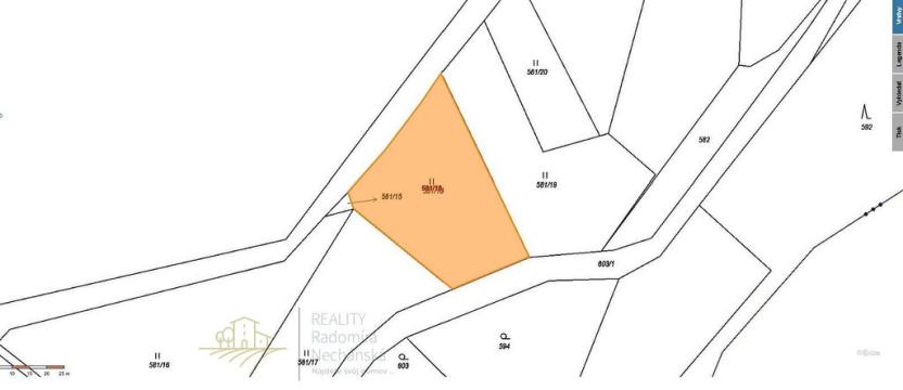 Prodej zahrady, Mukařov - Borovice, 1560 m2