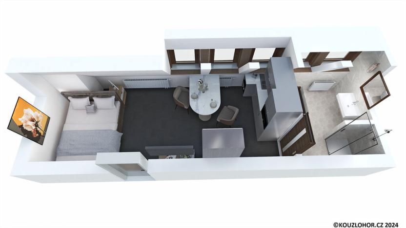 Prodej bytu 1+kk, Janov nad Nisou - Hrabětice, 24 m2