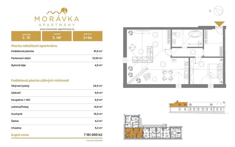 Prodej bytu 2+kk, Malá Morávka, 82 m2