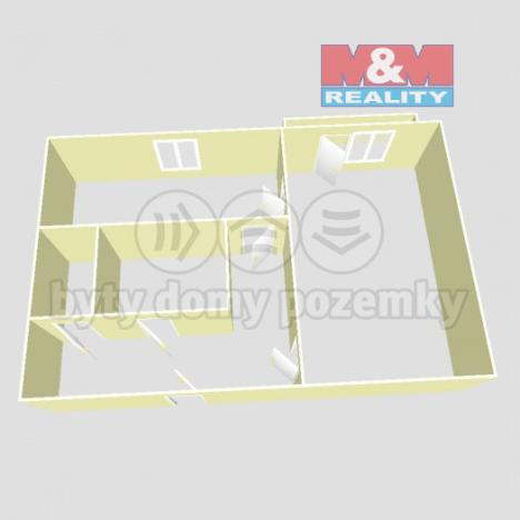 Pronájem bytu 1+1, Havířov - Podlesí, Okrajová, 35 m2