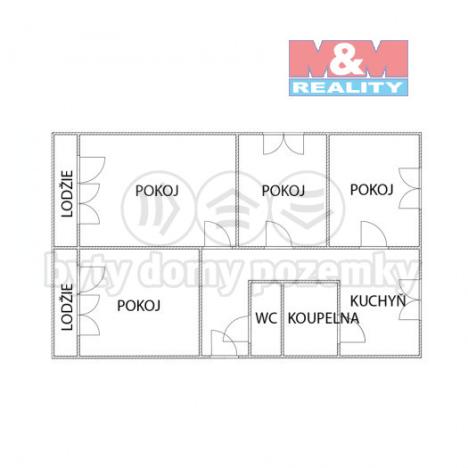 Prodej bytu 4+1, Jirkov, SNP, 77 m2