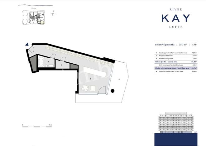 Prodej obchodního prostoru, Praha - Karlín, Karolinská, 59 m2
