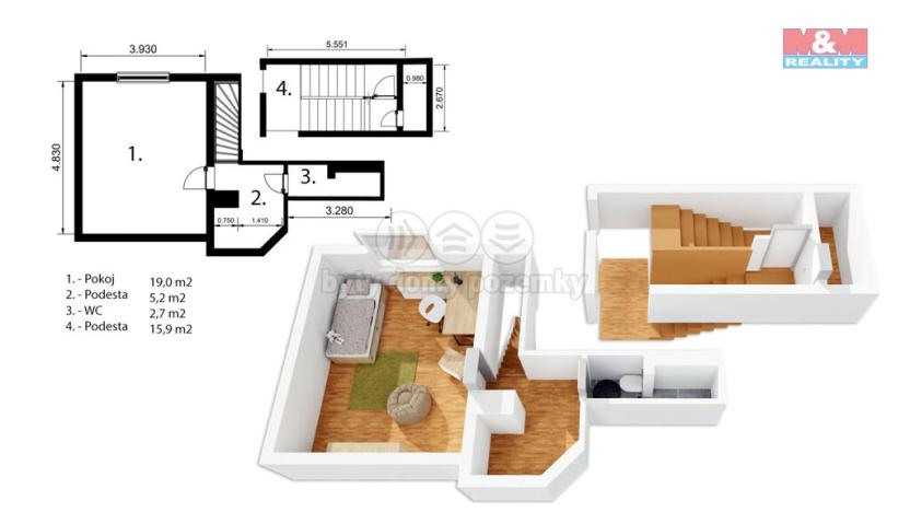 Prodej bytu 4+kk, České Budějovice - České Budějovice 3, B. Smetany, 142 m2