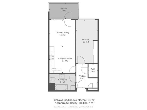 Prodej bytu 2+kk, Praha - Dolní Měcholupy, Honzíkova, 57 m2