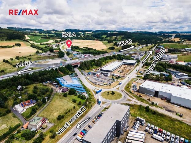 Pronájem skladu, Velké Meziříčí, Karlov, 476 m2