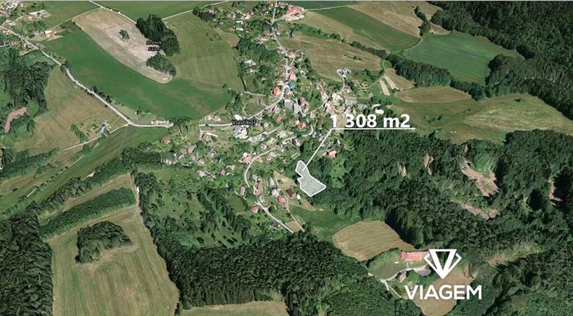 Prodej zahrady, Vlastiboř, 1308 m2