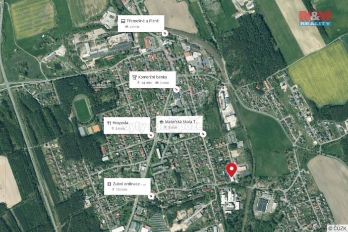 Pronájem bytu 1+kk, Třemošná, Školní, 32 m2