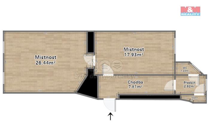 Pronájem kanceláře, Plzeň - Severní Předměstí, Karlovarská, 51 m2