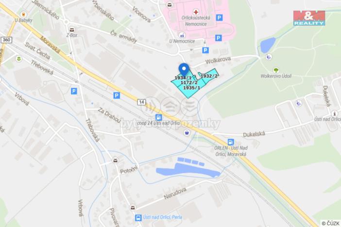 Prodej komerčního pozemku, Ústí nad Orlicí, 8199 m2