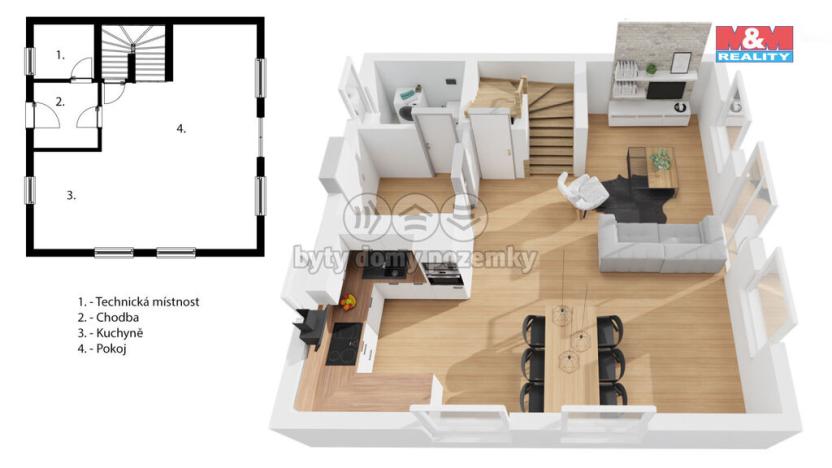 Prodej rodinného domu, Kladno - Švermov, 104 m2