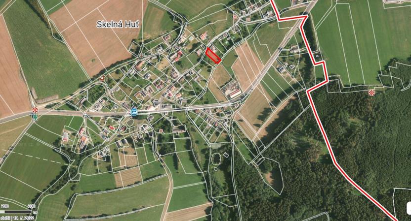 Prodej pozemku, Chudenín - Skelná Huť, 1205 m2