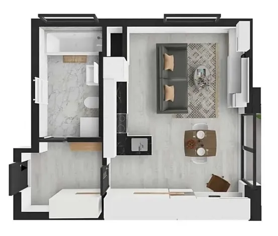 Pronájem bytu 1+kk, Heřmanova Huť, U Pondu, 34 m2