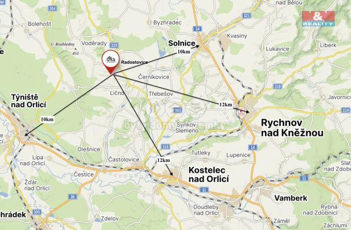 Prodej zahrady, Voděrady - Uhřínovice, 2214 m2