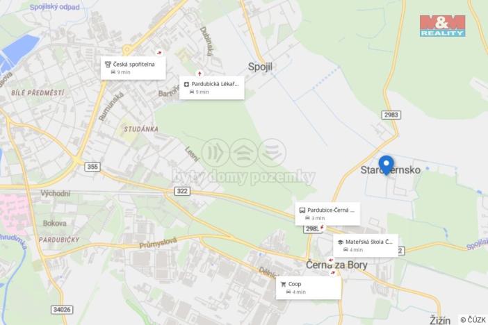 Prodej pozemku pro bydlení, Pardubice - Staročernsko, 432 m2