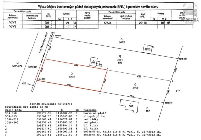 Prodej pozemku pro bydlení, Brno, Moravanské lány, 1096 m2