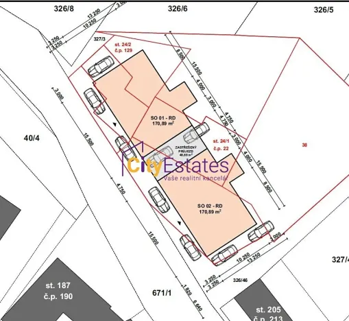 Prodej komerčního pozemku, Dukovany, 2425 m2