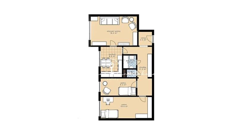 Prodej bytu 3+1, Velešín, Sídliště, 67 m2