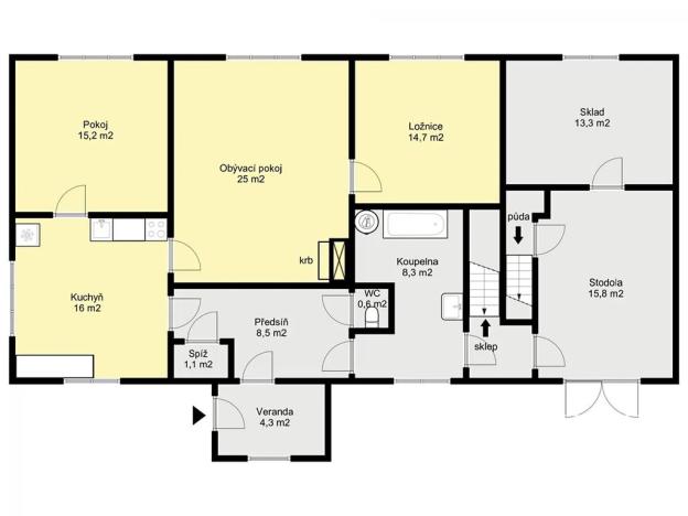 Prodej rodinného domu, Ratboř, Tyršova, 122 m2