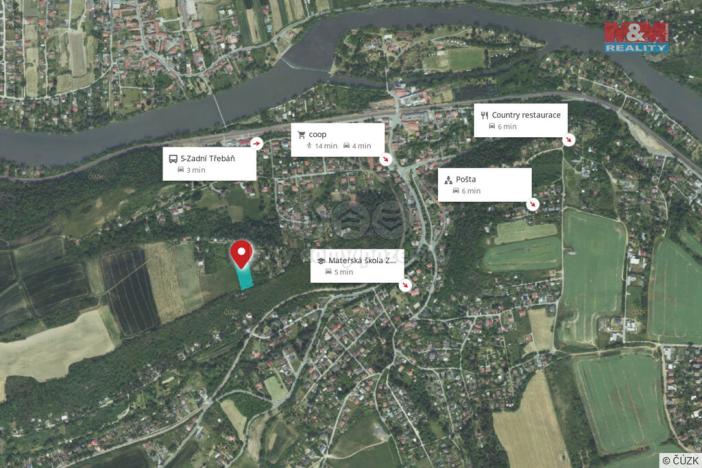 Prodej pole, Zadní Třebaň, V Úvoze, 5128 m2