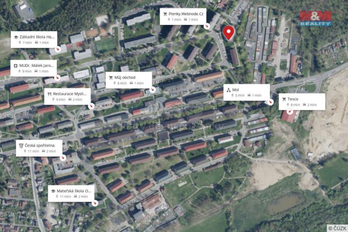 Prodej bytu 2+1, Habartov, Švermova, 53 m2