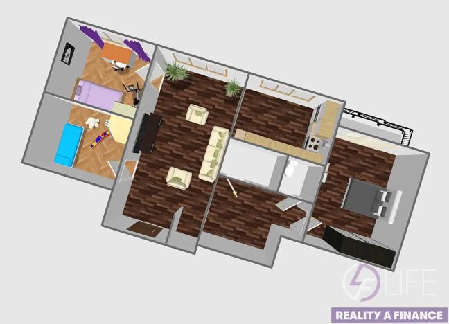 Prodej bytu 4+1, Vrchlabí, Slovanská, 89 m2