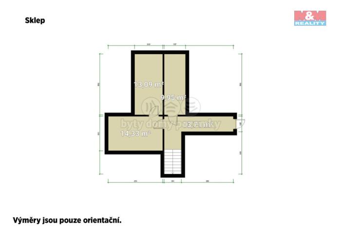 Prodej rodinného domu, Černošice, Komenského, 86 m2