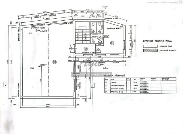 Pronájem kanceláře, Šlapanice, 293 m2