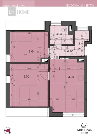 Prodej bytu 3+kk, Černá v Pošumaví, 51 m2