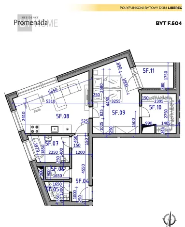 Prodej bytu 2+kk, Liberec, 55 m2