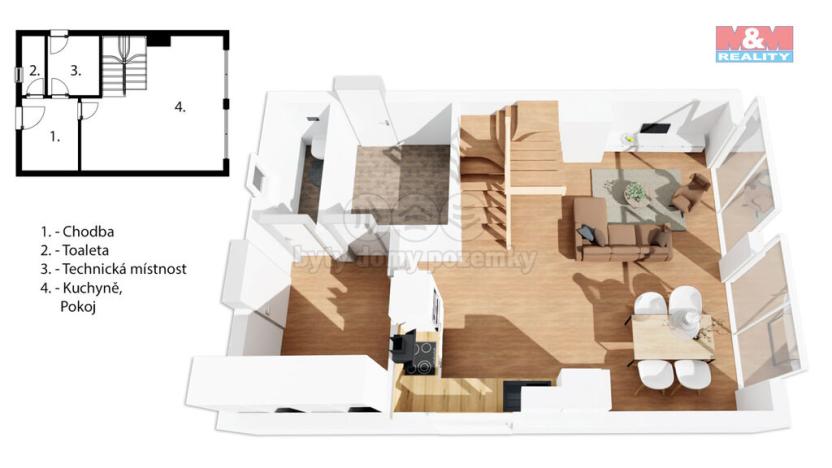 Prodej činžovního domu, Černá v Pošumaví - Bližná, 249 m2
