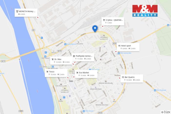 Prodej výrobních prostor, Štětí, Cihelná, 2882 m2