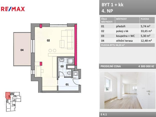 Prodej bytu 1+kk, Frýdek-Místek - Místek, Bezručova, 47 m2