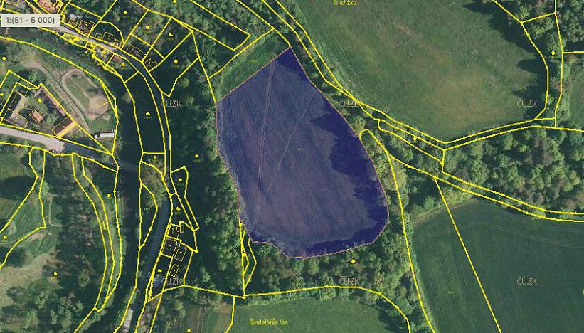 Prodej pole, Kájov - Staré Dobrkovice, 15428 m2