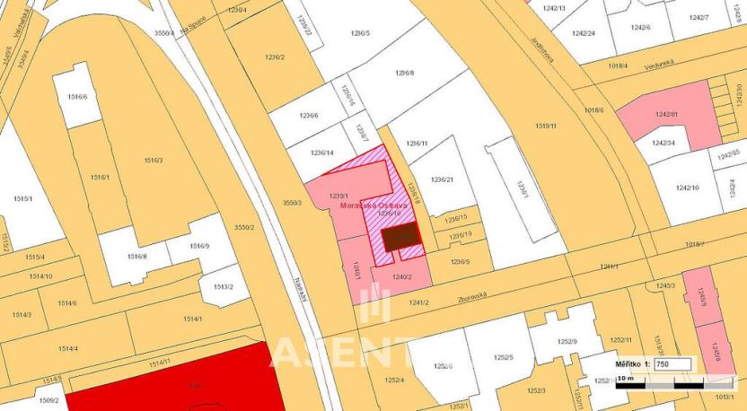 Prodej pozemku, Ostrava - Moravská Ostrava, Zborovská, 387 m2