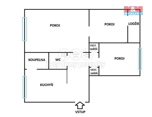 Prodej bytu 3+1, Ostrava - Dubina, Aloise Gavlase, 68 m2