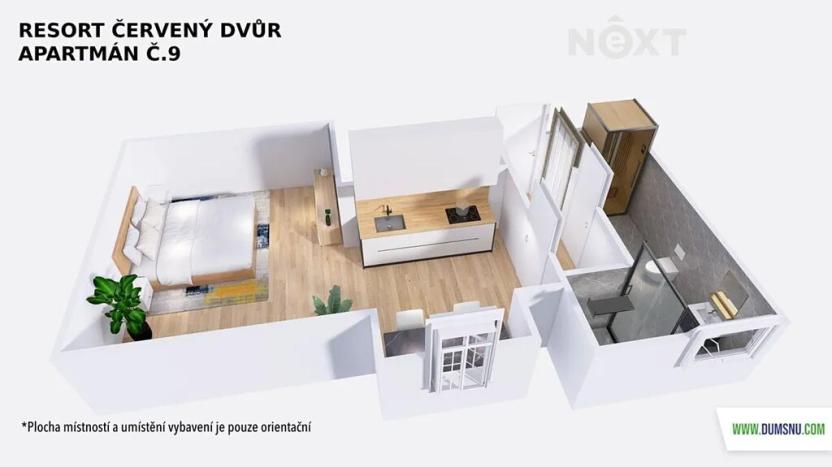 Prodej bytu 1+kk, Rapotín, Výzkumníků, 30 m2