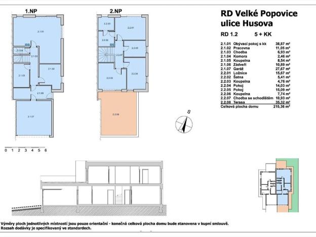 Prodej rodinného domu, Velké Popovice, Husova, 219 m2